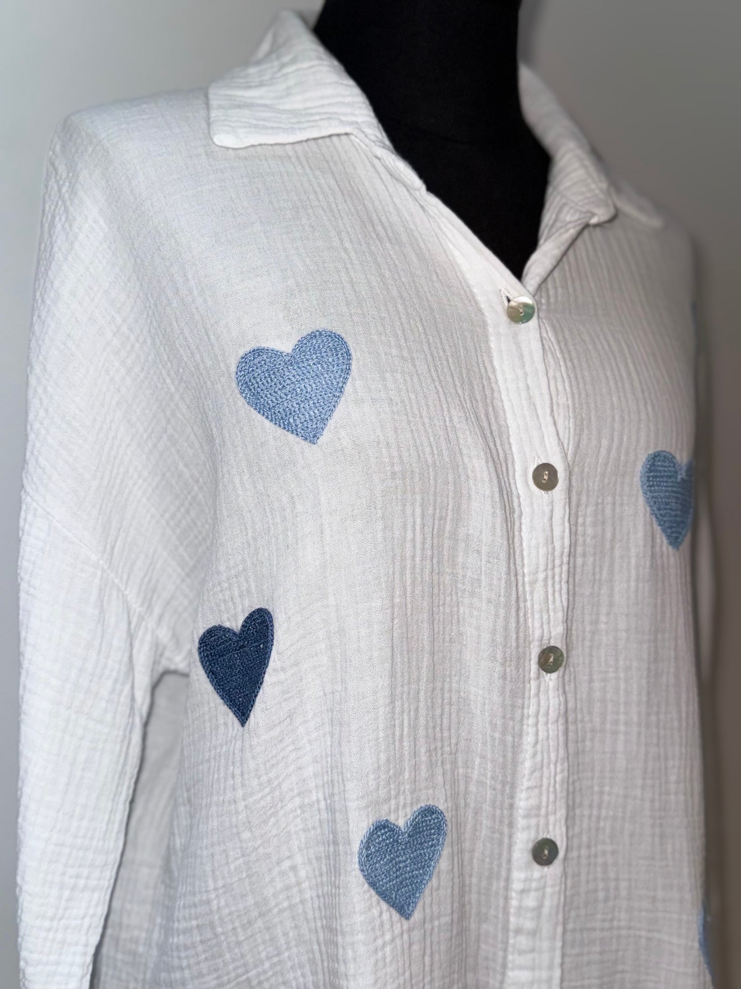 Chemise cœur -Exclu web