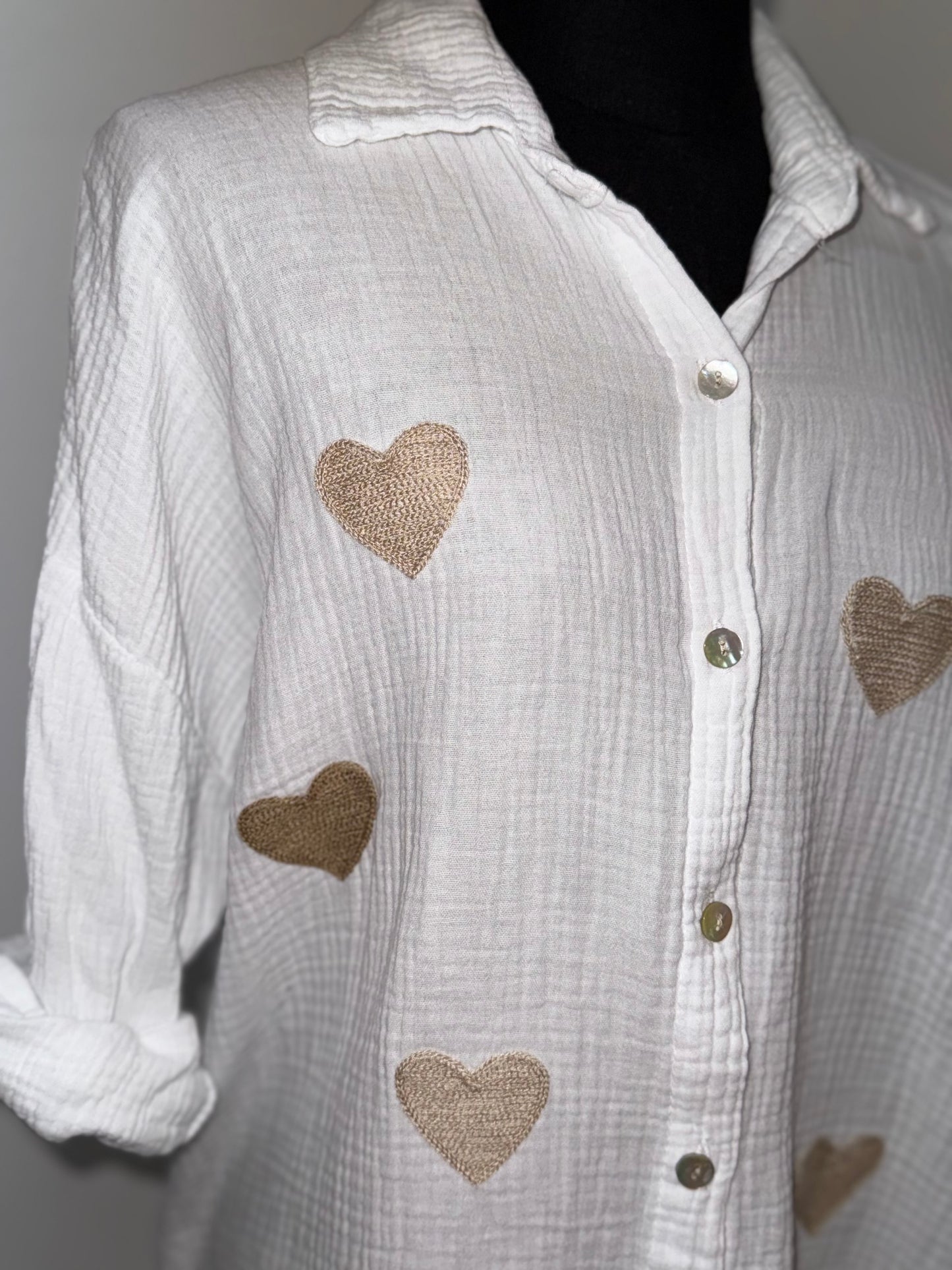 Chemise cœur -Exclu web