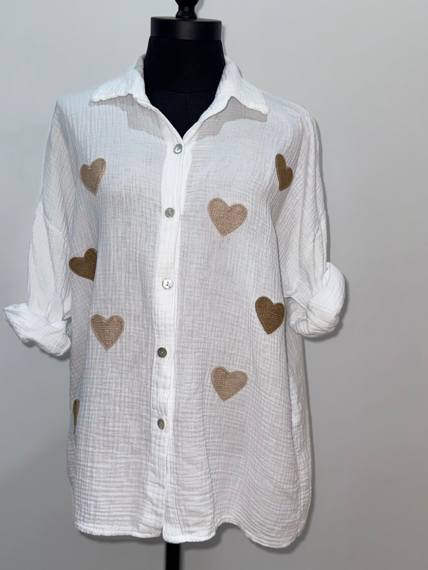 Chemise cœur -Exclu web