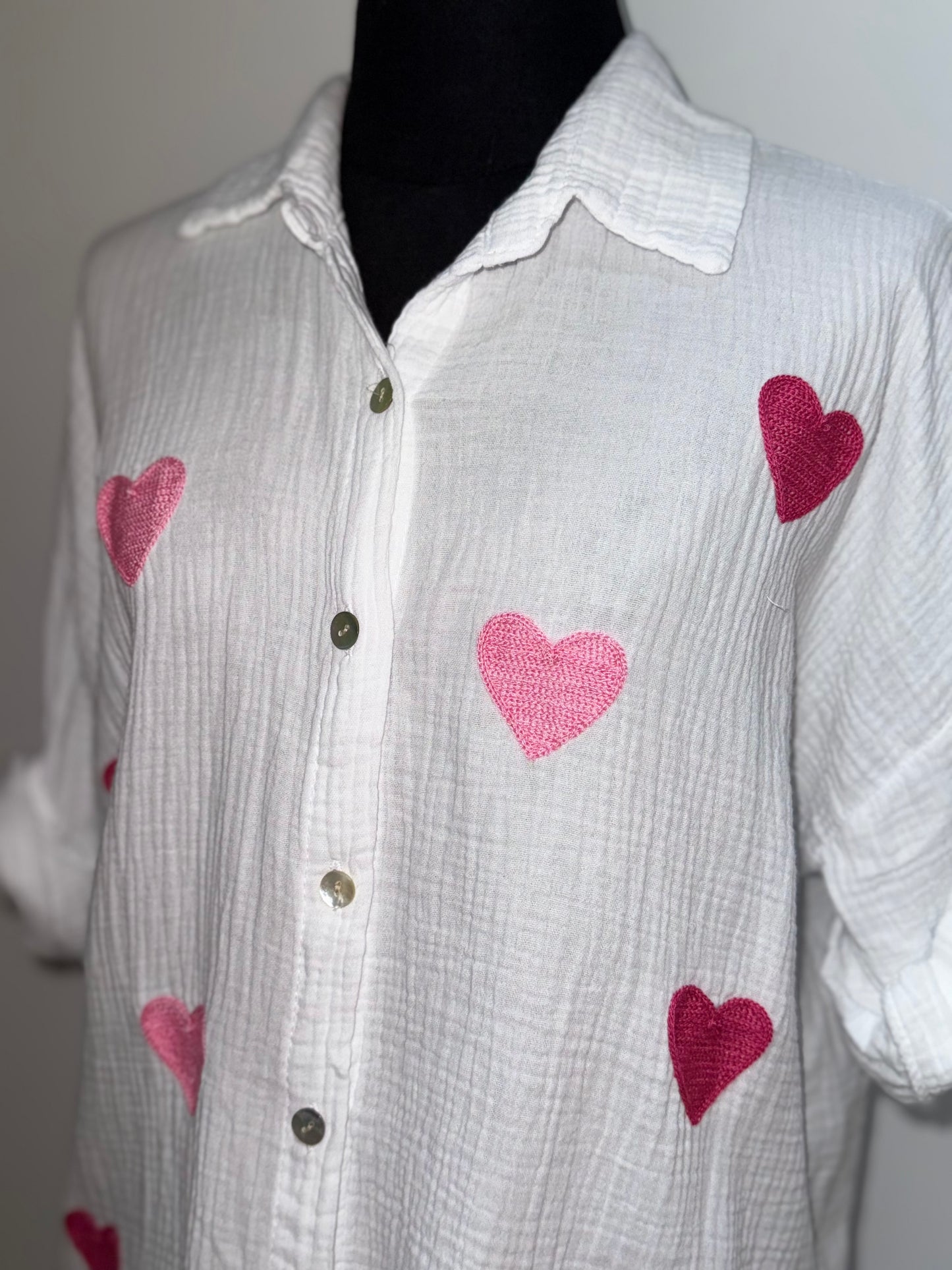 Chemise cœur -Exclu web