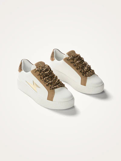 Basket MILIE -VANESSA WU blanc et camel