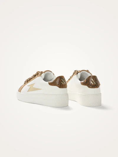 Basket MILIE -VANESSA WU blanc et camel
