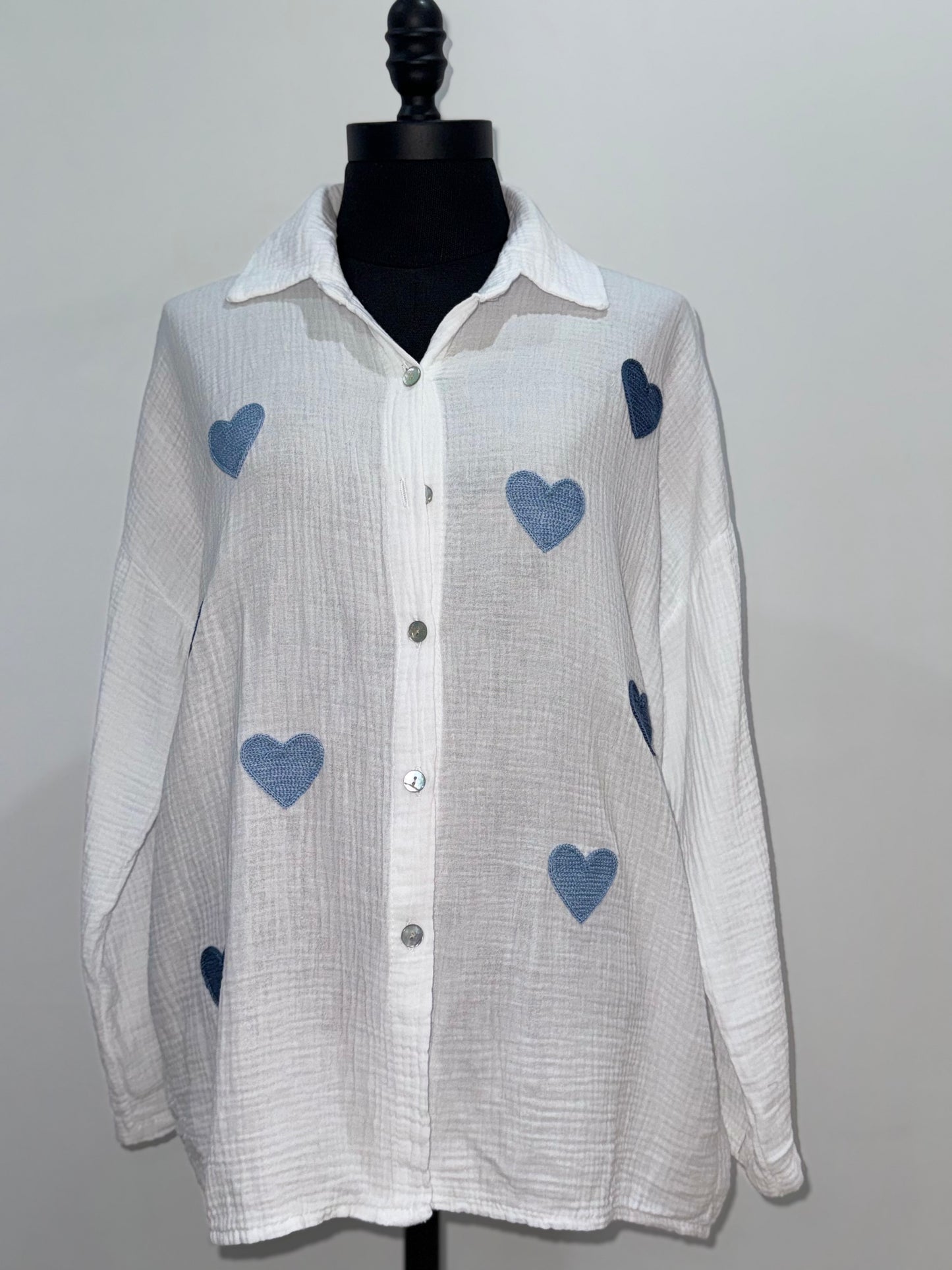 Chemise cœur -Exclu web