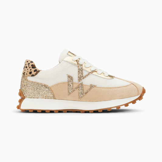 Basket Faustine - Vanessa WU - Monogramme beige et ivoire